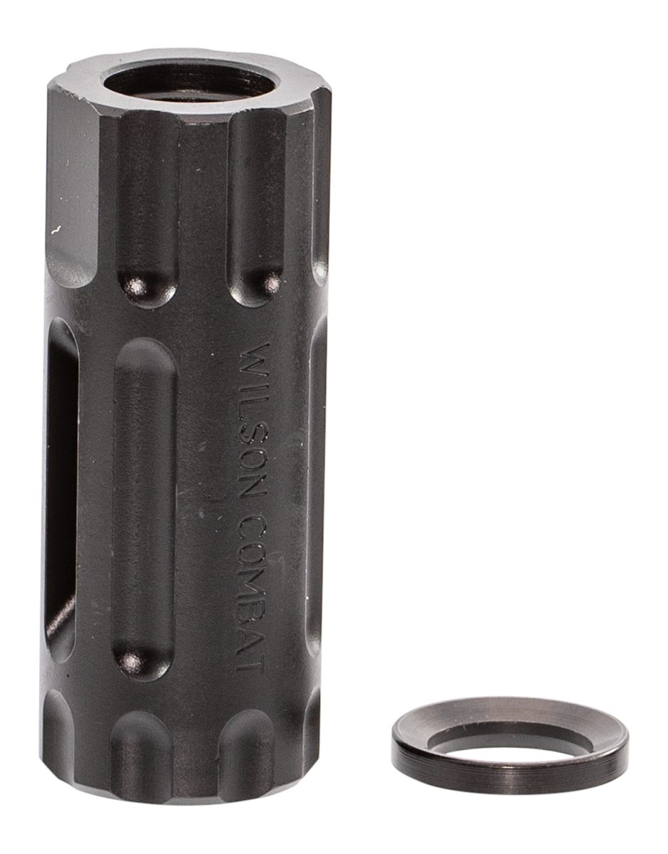 Wilson Combat TRQCOMP1/2X28 Q-Comp Muzzle Brake Black Melonite QPQ Steel wi