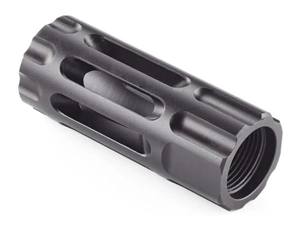Wilson Combat TRQCOMP1/2X28 Q-Comp Muzzle Brake Black Melonite QPQ Steel wi view 3