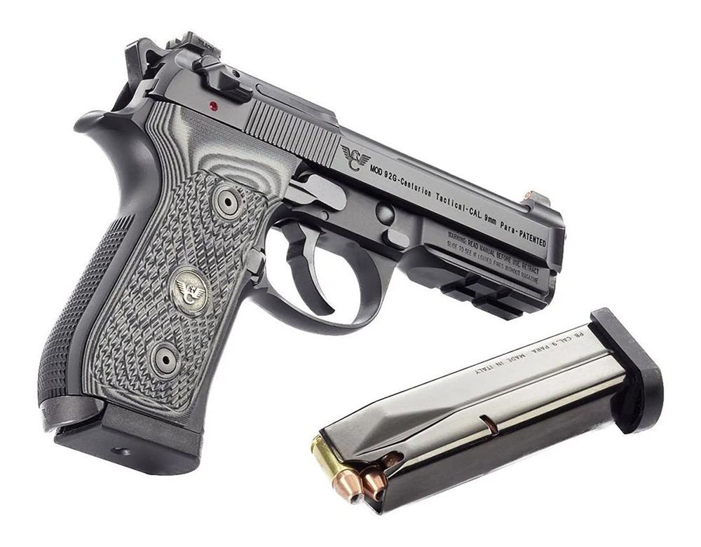 Wilson Combat BER-92CT-9 92G Centurion 9mm Luger 20+1 4.25in Target Crown B view 2