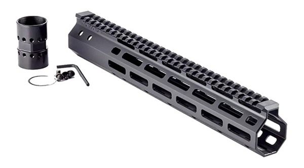 Wilson Combat TRMLOK12 M-LOK Rail AR-15 Black Hardcoat Anodized 6005A-T5 Al view 2