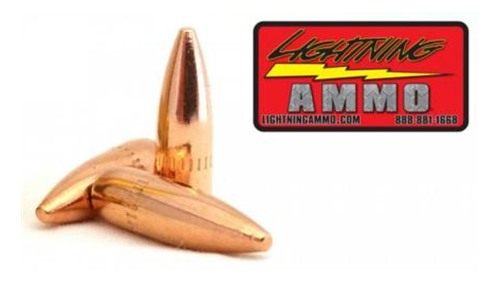 Lightning Ammo Rifle Bullets .22 Cal .224in 55 gr FMJ-BT w/c 500/ct Box