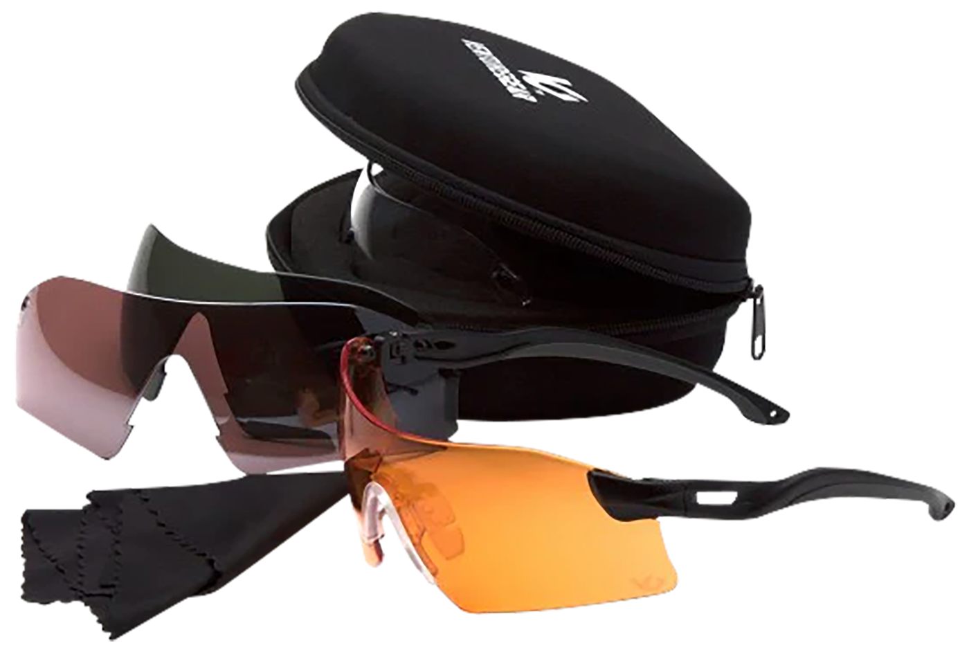 Pyramex Venture Gear Dropzone Shooting Glasses Eyewear Kit with Four Lenses