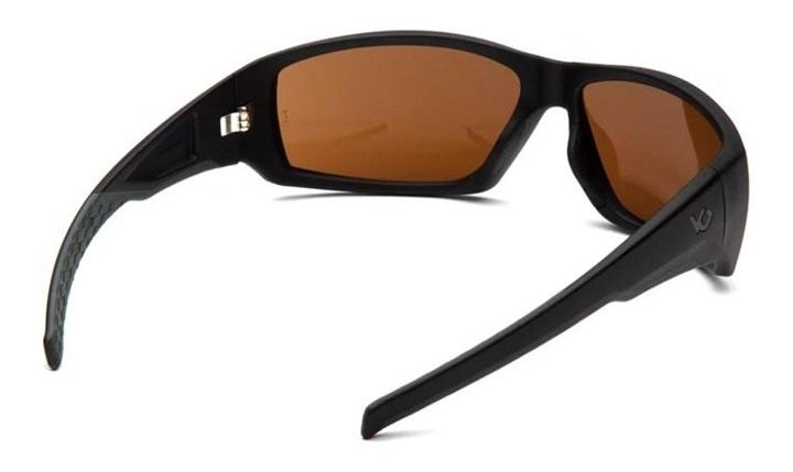 Pyramex Safety Overwatch Shooting Glasses Black with Bronze Lens Anti Fog