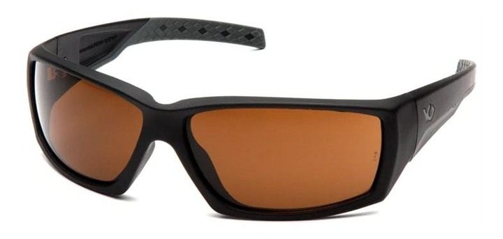Pyramex Safety Overwatch Shooting Glasses Black with Bronze Lens Anti Fog view 2