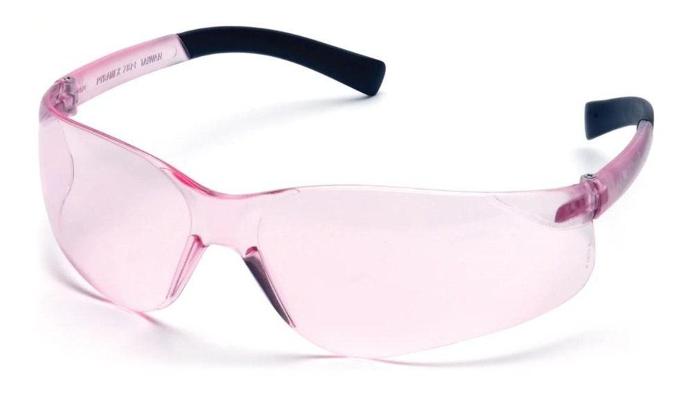 Pyramex Safety Clear Mini Ztek Glasses Pink with DP1000 32dB Earplugs