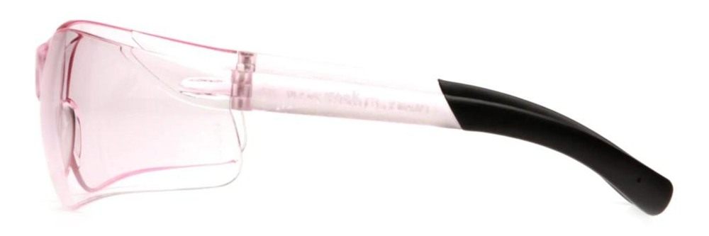 Pyramex Safety Clear Mini Ztek Glasses Pink with DP1000 32dB Earplugs view 2