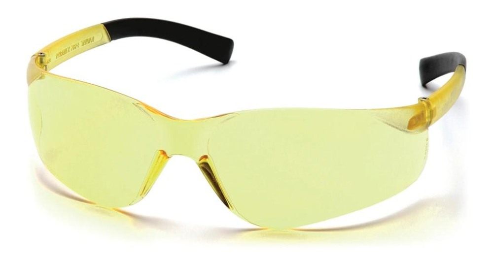 Pyramex Safety Clear Mini Ztek Glasses Amber with DP1000 32dB Earplugs