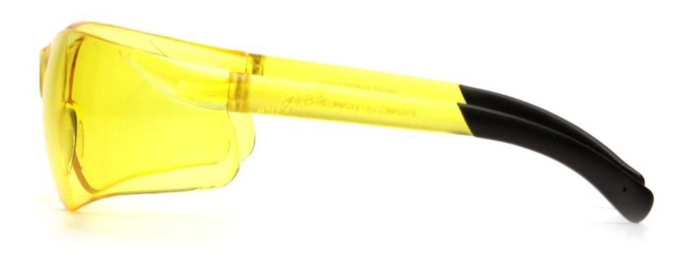 Pyramex Safety Clear Mini Ztek Glasses Amber with DP1000 32dB Earplugs view 2
