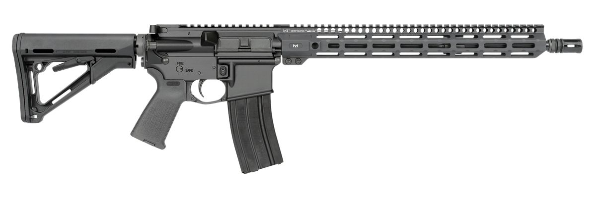 Midwest Industries MIFN16CRM15 Lightweight 223 Wylde 16in 30+1 Black Hard C