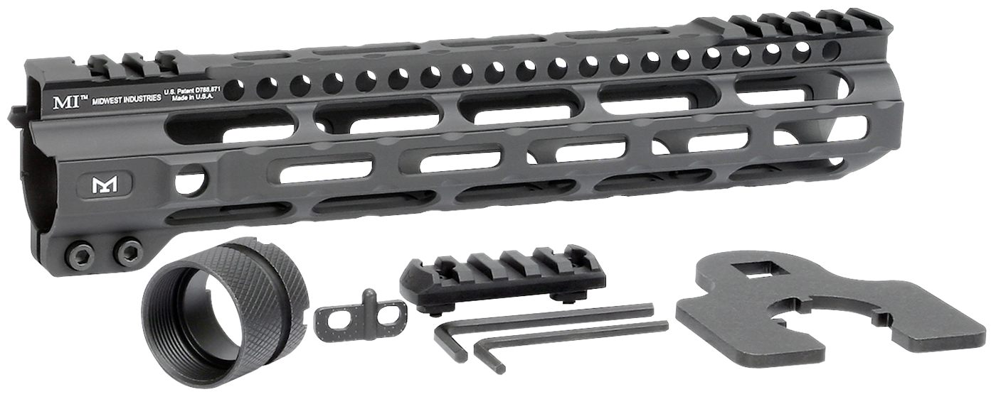 Midwest Industries MICRLW105 Combat Lightweight AR-15 Black Hardcoat Anodiz