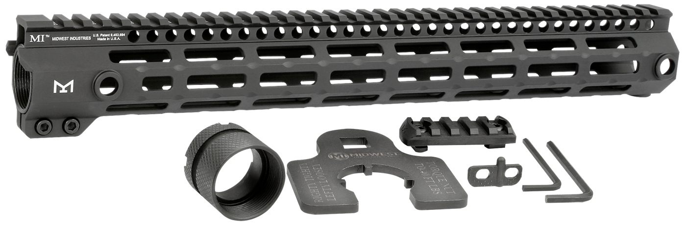 Midwest Industries MIG4M15 Tactical G4M Handguard AR-15 Black Hardcoat Anod