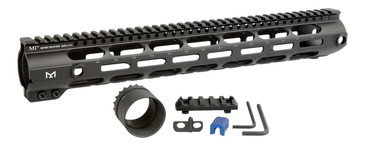 Midwest Industries MICR30815 Combat Handguard AR-308/LR-308 Black Hardcoat