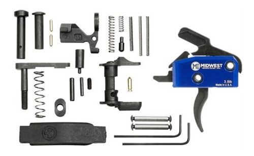 Midwest Industries Drop Trigger Kit with Lower Parts Ambi Safety Black