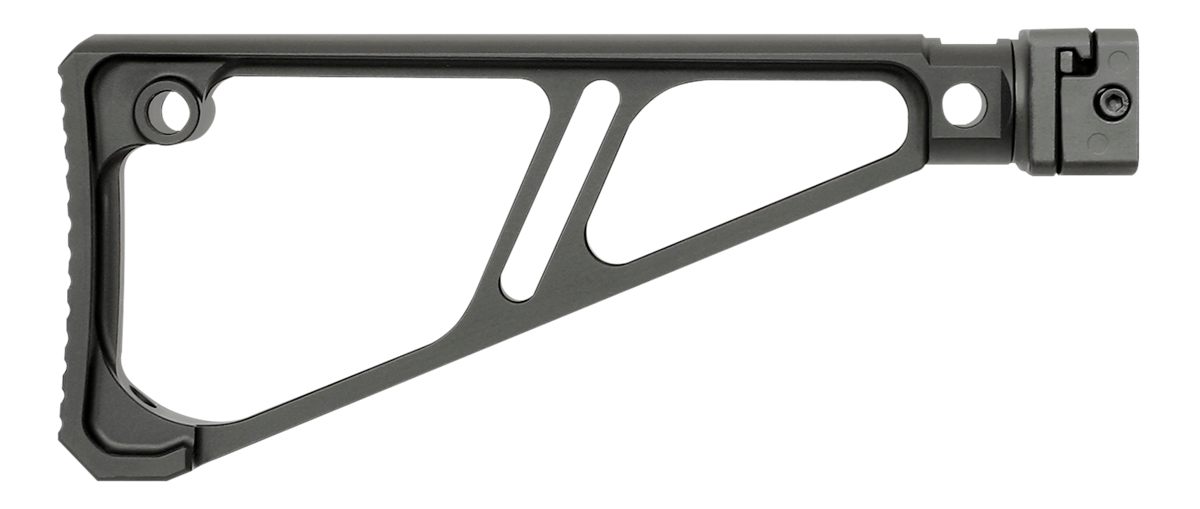 Midwest Industries MISTAPSFFES Side Folding Fixed Extruded Stock Black Anod
