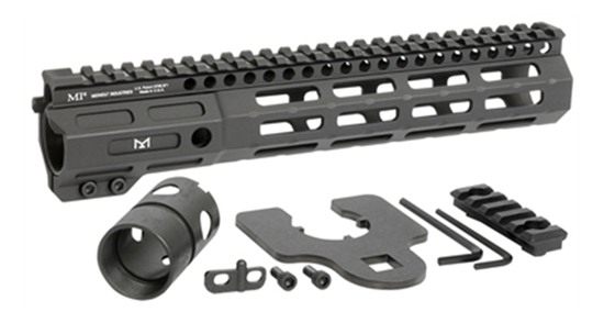 Midwest Industries MINF105 Night Fighter 10.50in M-LOK Black Hardcoat Anodi view 2