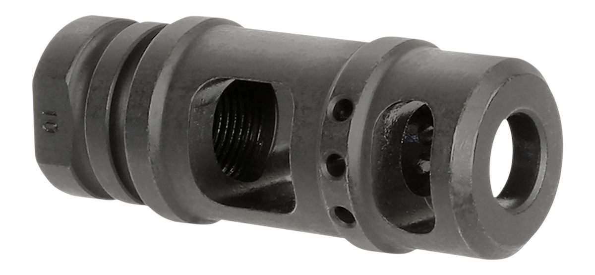 Midwest Industries MIMB10 Muzzle Brake 357 Mag 5/8inx24 Threads Black Steel