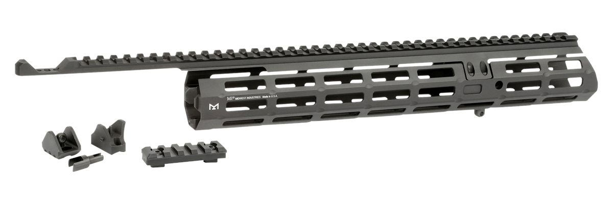 Midwest Industries MIMAR1895XRS Extended Sight System 13.63in M-LOK Black H
