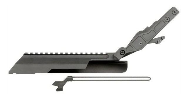 Midwest Industries Miakalphartc AK Alpha Series Railed Top Cover Black Anod view 2