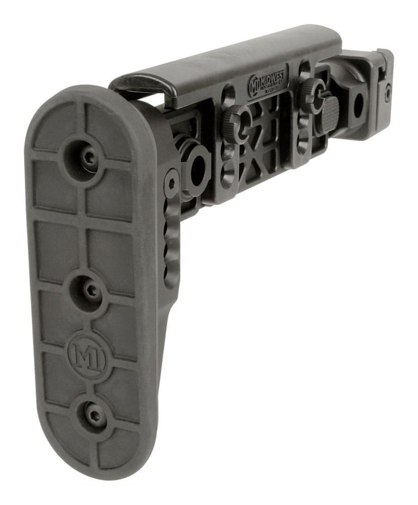 Midwest Industries Miakalphafs Alpha Folding Stock Black Synthetic Side wit view 2