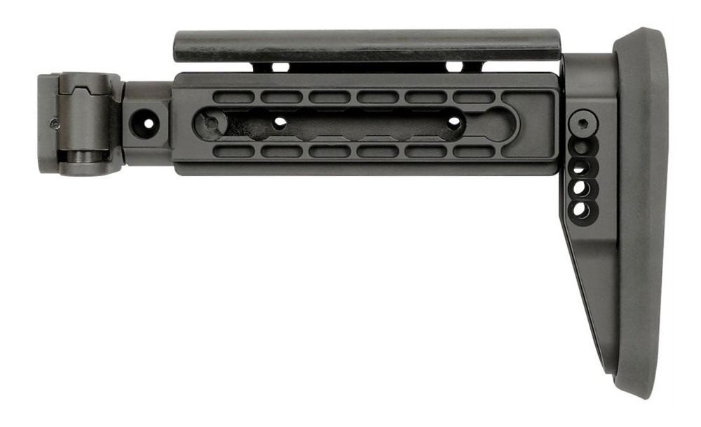 Midwest Industries Miakalphafs Alpha Folding Stock Black Synthetic Side wit view 3