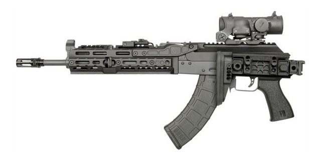 Midwest Industries Miakalphafs Alpha Folding Stock Black Synthetic Side wit view 4