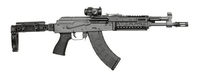 Midwest Industries Miakalphafs Alpha Folding Stock Black Synthetic Side wit view 5