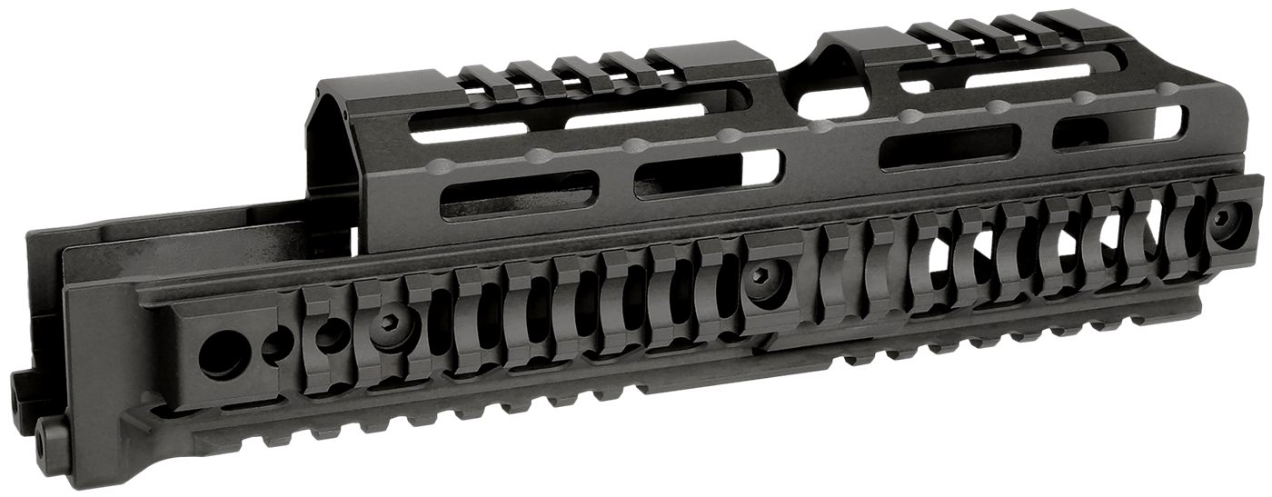 Midwest Industries MIAKALPHAQR10 AK Alpha Black 6061 Aluminum 10.0in Long