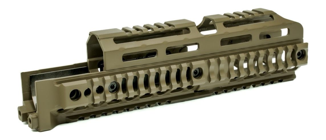 Midwest AK Alpha Series Quad Rail Handguard 10 Fde