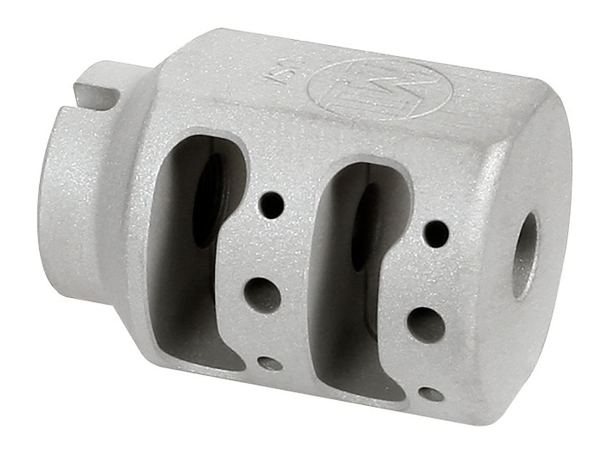 Midwest ALPHA Tank Brake 1/2X28 9MM Silver Matte
