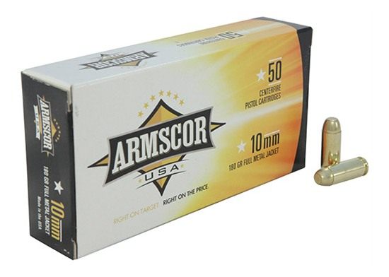 Armscor FAC102N USA 10mmAuto 180gr Full Metal Jacket 50 Per Box/20 Case view 2