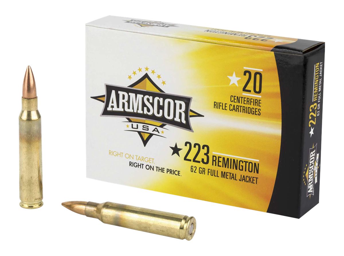 Armscor FAC2238N USA  223Rem 62gr Full Metal Jacket 20 Per Box/50 Case