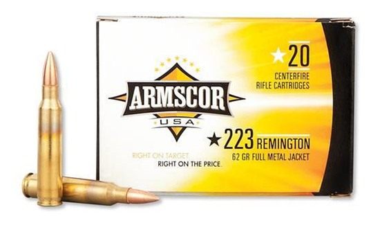 Armscor FAC2238N USA  223Rem 62gr Full Metal Jacket 20 Per Box/50 Case view 2