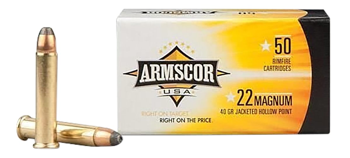 Armscor Precision International Rimfire Ammunition .22 WMR Nickle Plated 40