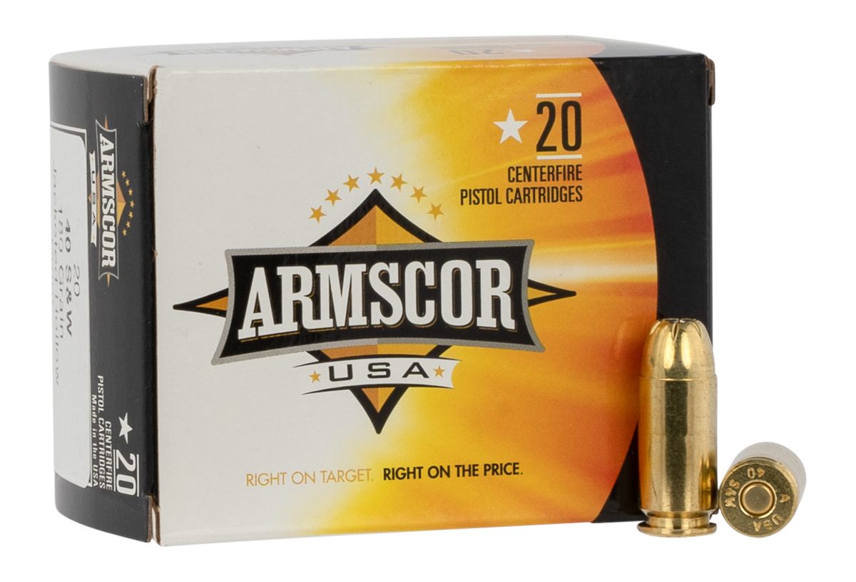 Armscor AC403N USA 40S W 180gr Jacketed Hollow Point 20 Per Box/25 Case