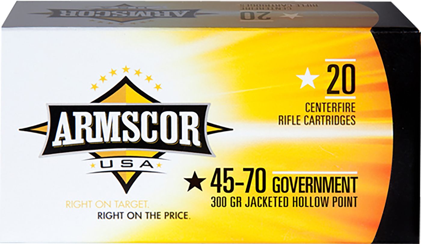 Armscor FAC4570300GR USA 45-70 Gov 300gr Jacketed Hollow Point 20 Per Box/1