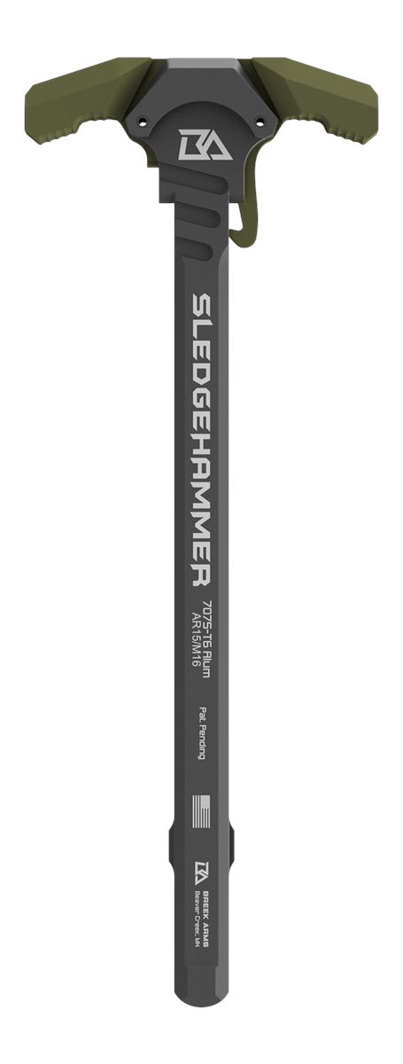 Breek Arms BRK6015RGREEN Sledgehammer Charging Handle Mil Spec AR15/M16 Rif