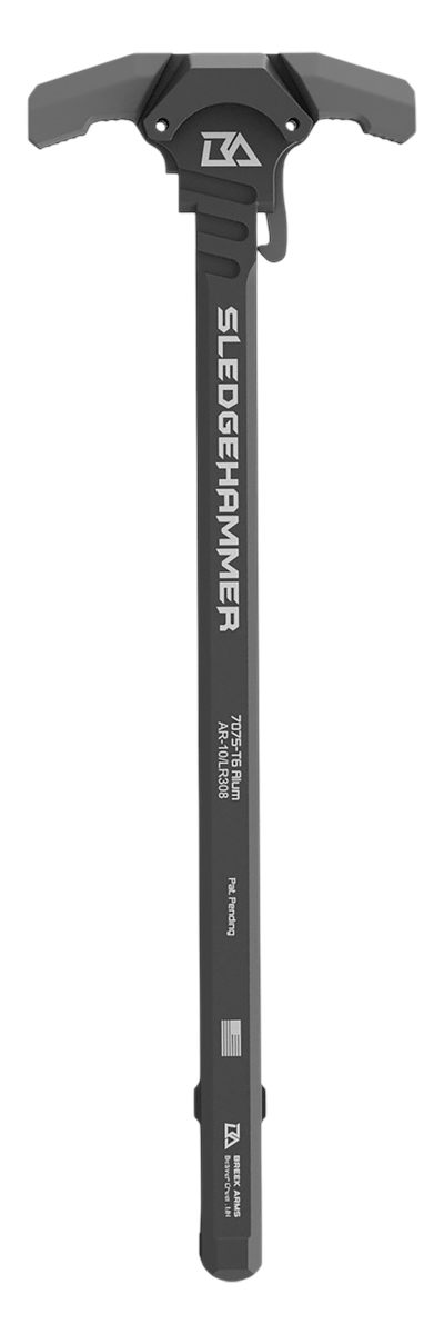 Breek Arms BRK6010MGRAY Sledgehammer Charging Handle AR-10/LR-308 Gray Alum