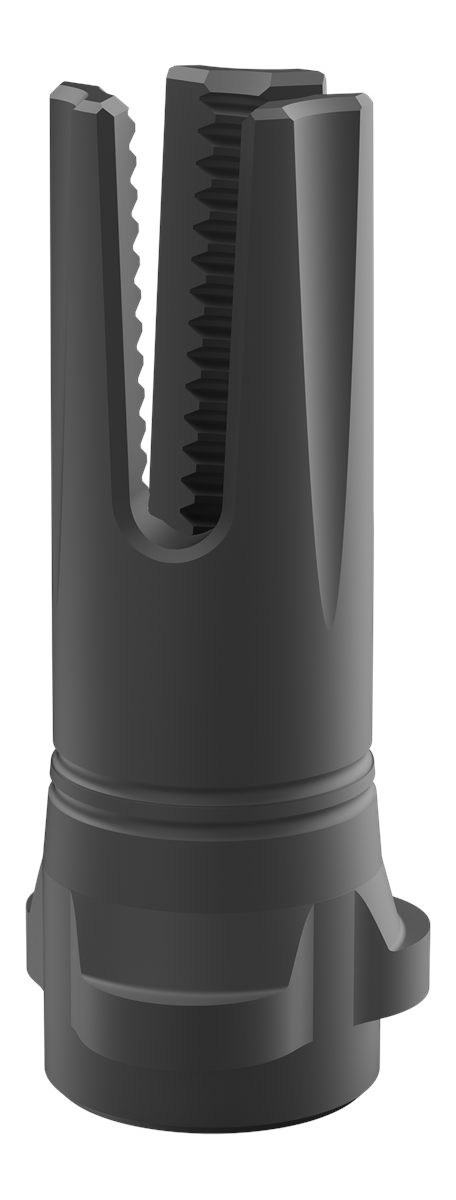 Breek Arms BRK4319 Scorch 3-Prong Flash Hider Black Nitride Steel 5/8inx24