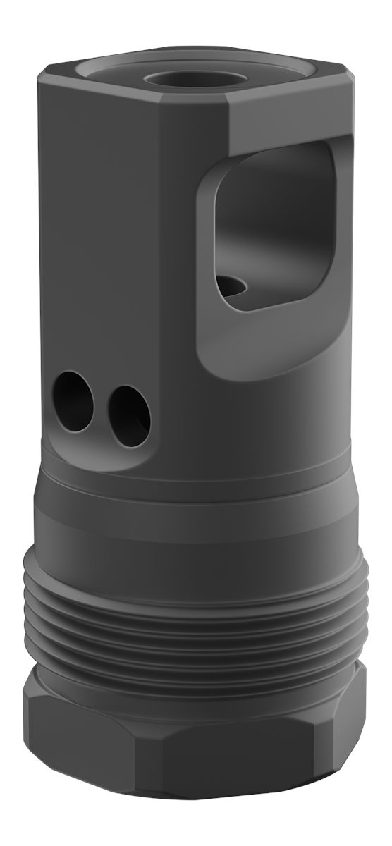 Breek Arms BRK4430 Echo Single Port Plan B Black Nitride Steel 1/2inx28 Thr