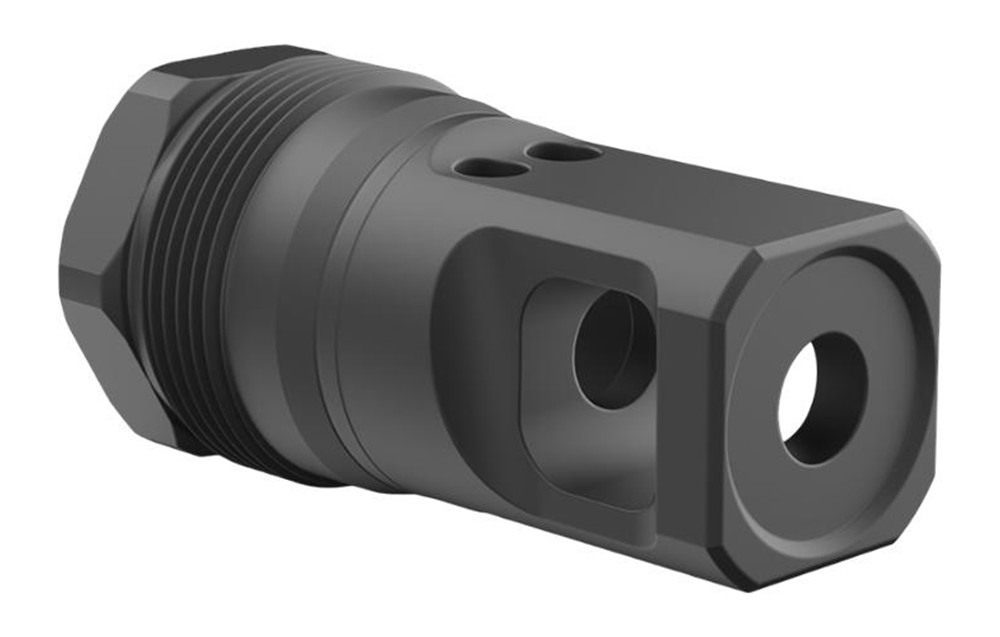 Breek Arms BRK4430 Echo Single Port Plan B Black Nitride Steel 1/2inx28 Thr view 2