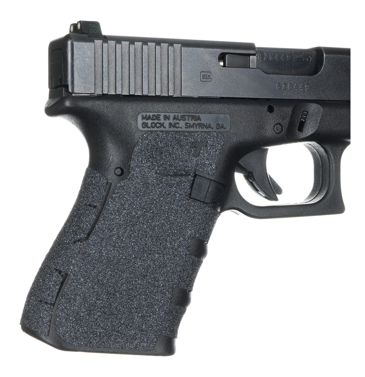 Talon Grips 104G Adhesive Compatible w/Glock Gen1-3 19/23/25/32/38, Black T