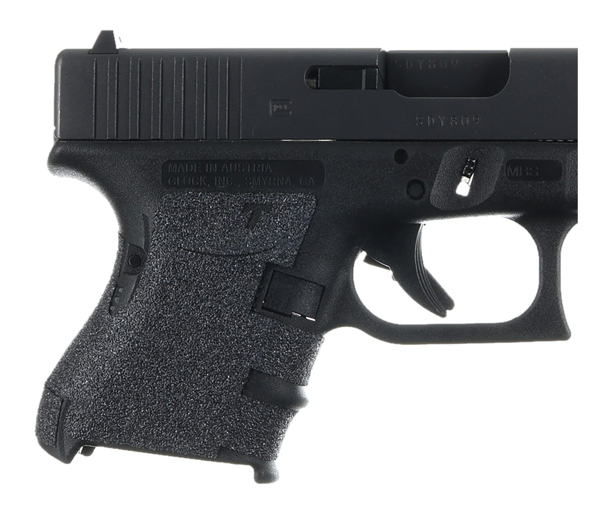 Talon Grips 105G Adhesive Compatible w/Glock 26/27/28/33/39 Gen3, Black Tex