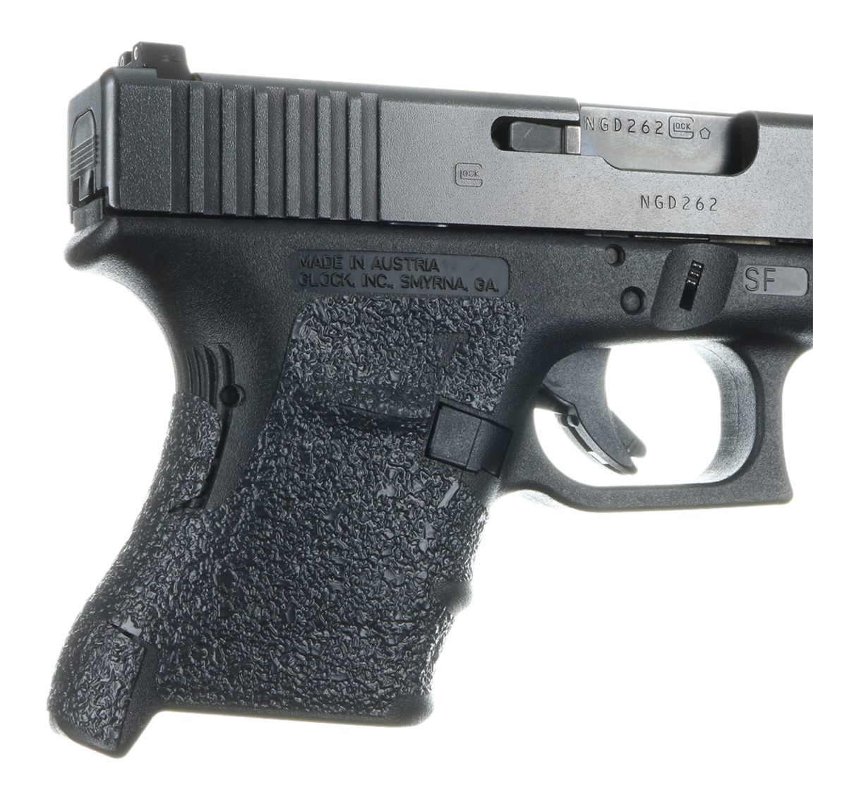 Talon Grips 107R Adhesive Compatible w/ Glock 29SF/30SF/30S/36 Gen3, Black