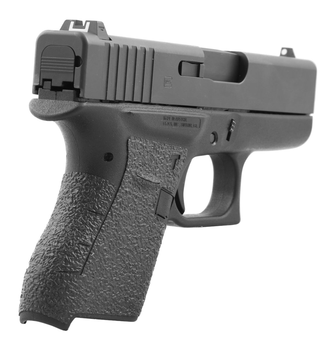 Talon Grips 100R Adhesive Compatible w/Glock 43, Black Textured Rubber