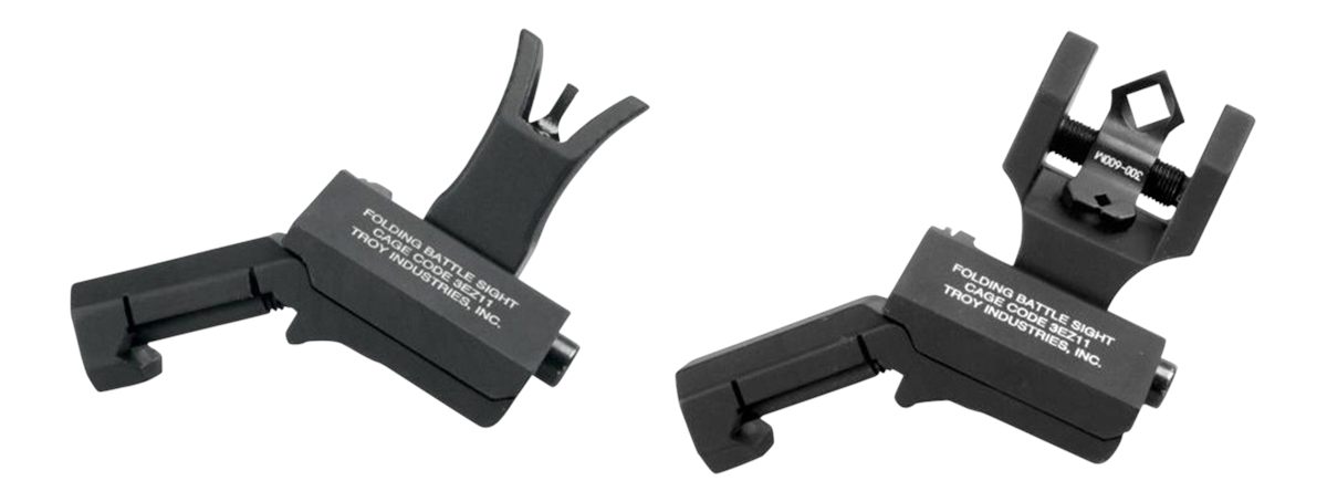 Troy Ind SSIG45SMDBT00 45 Degree Offset BattleSight Set M4 Front Diopter Re