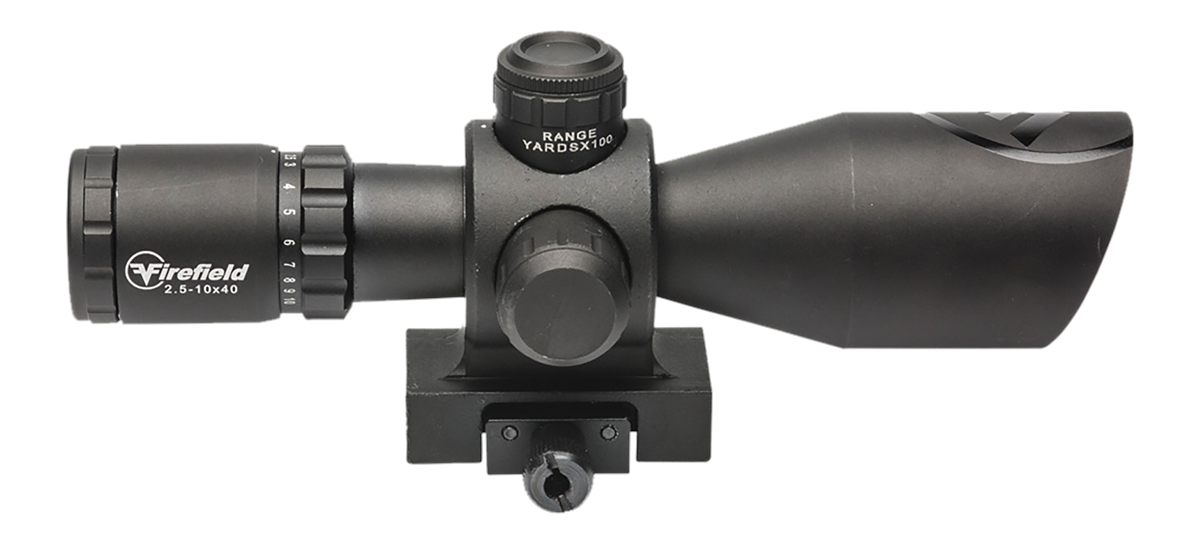 Sellmark Firefield FF13064 Barrage Matte Black 2.5-10x40mm Illuminated Red/