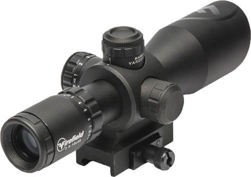 Sellmark Firefield FF13064 Barrage Matte Black 2.5-10x40mm Illuminated Red/ view 3