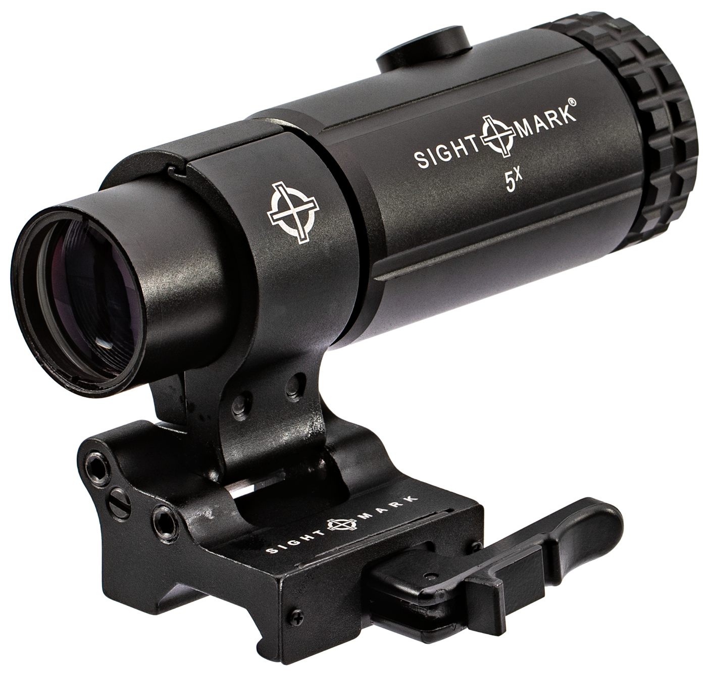 Sightmark SM19064 T-5 Magnifier 5X with Flip to Side Mount Matte Black 5 x