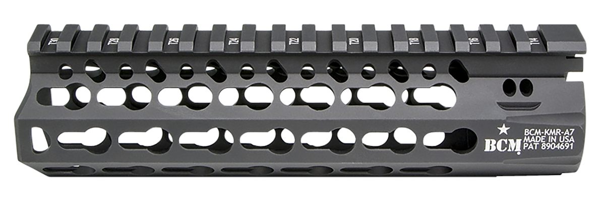 Bravo BCM KMRA7556BK Alpha Handguard 7in Keymod Style Made of Aluminum with