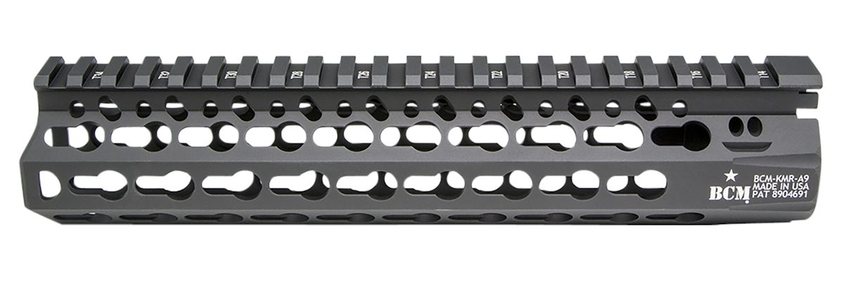 Bravo BCM KMRA9556BK Alpha Handguard 9in Keymod Style Made of Aluminum with